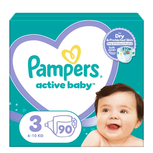 Pampers Active Baby Giant Pack S3 90 ks