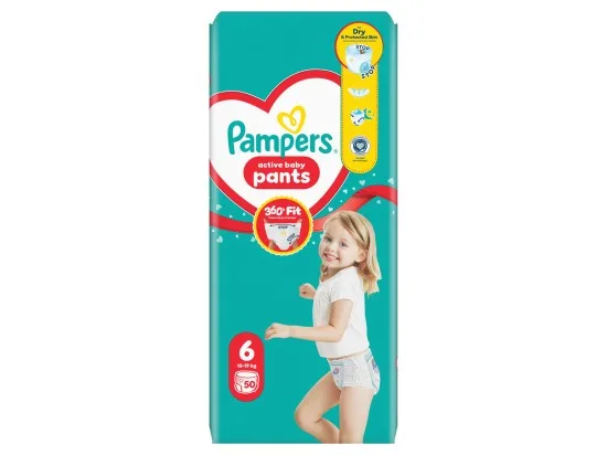 Pampers Active Baby Pants, vel. 6, 50 ks