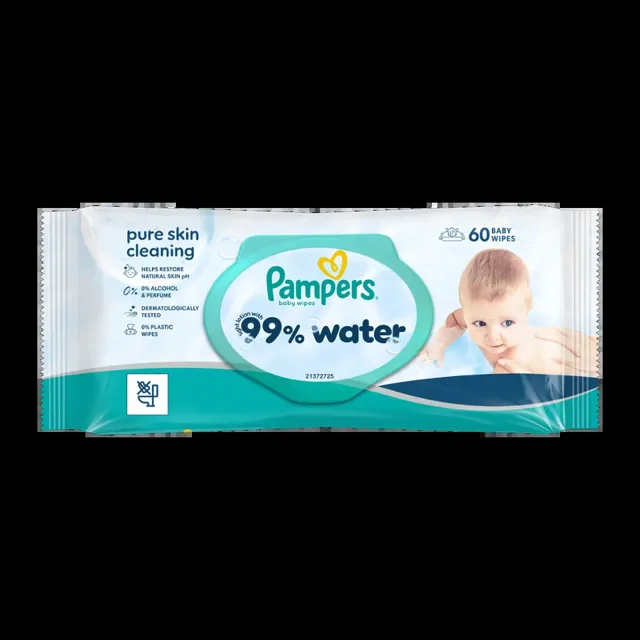 Pampers Dětské čisticí ubrousky 60 ks