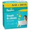Pampers Fresh&Clean čistící ubrousky 5x52ks