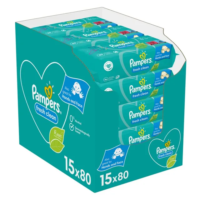 PAMPERS Fresh Clean ubrousky 15 x 80 ks