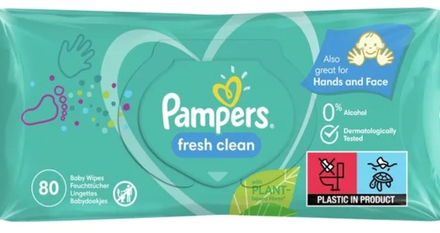 Pampers Fresh Clean XXL vlhčené ubrousky 80 Ks