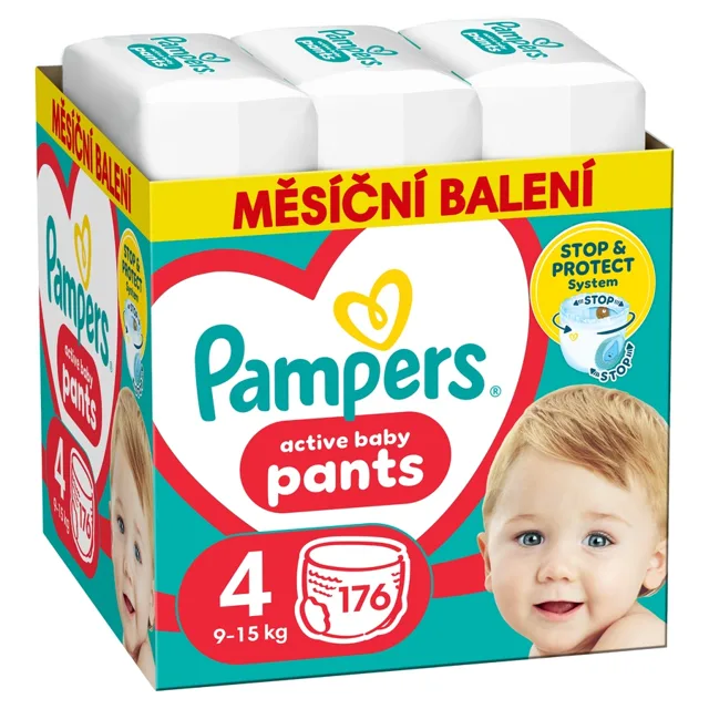 Pampers Pant 360° 4 plenkové kalhotky 9-15 kg 176 ks