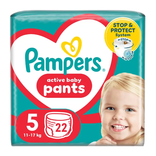 Pampers Pants vel. 5 12-17 kg plenkové kalhotky 22 ks