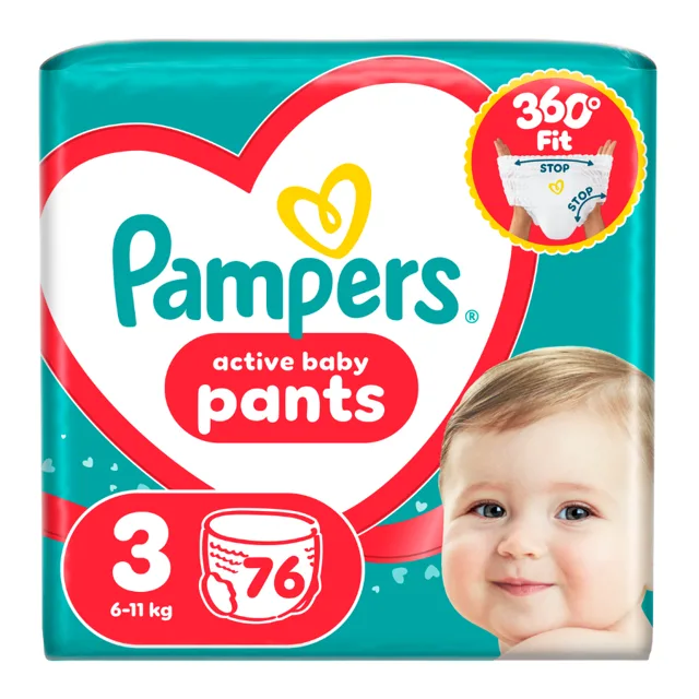 Pampers Pants vel. 5 plenkové kalhotky 56 ks