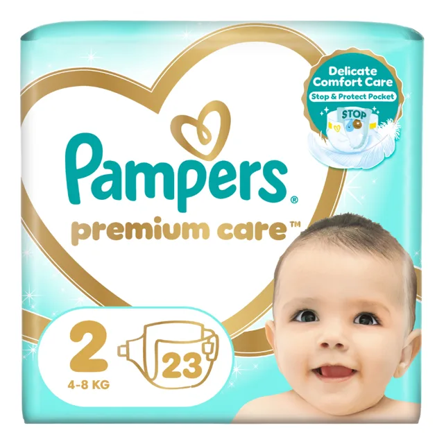 Pampers Premium Care 2 Plenky 4-8 kg 23 ks