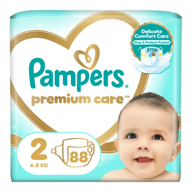 Pampers Premium Jumbo Pack velikost 2, 88 ks
