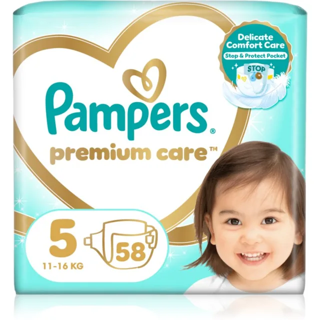 Pampers Premium Jumbo Pack velikost 5, 58 ks