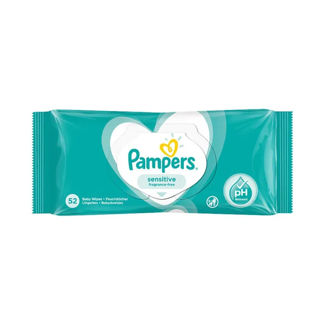 Pampers Sensitive ubrousky 52ks