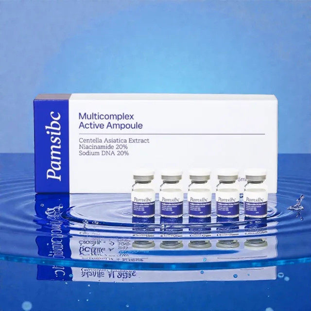 PAMSIBC – Multi Complex Active Ampoule 20 % PDRN 21 % CICA Exosome - Aktivní ampule s multifunkčním komplexem 20 % PDRN a 21% CICA exosomy - 5x 5ml