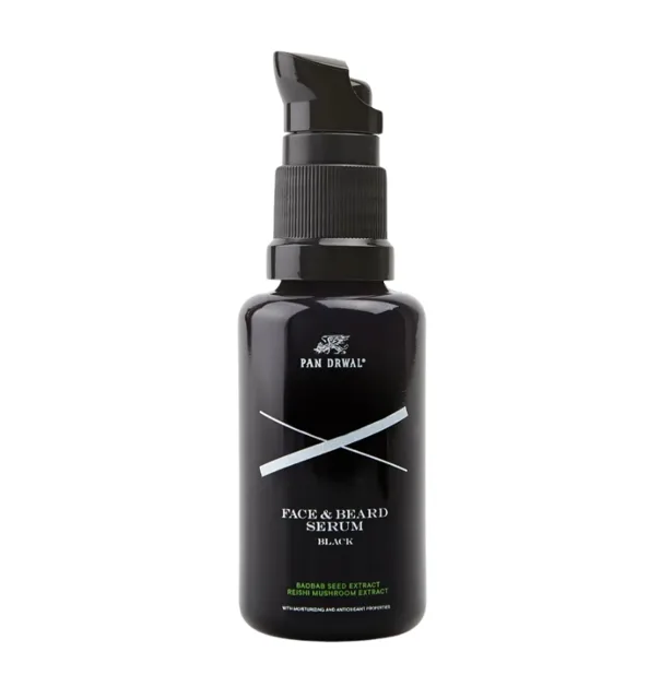 Pan Drwal Black vyživující sérum na vousy a pleť 30 ml