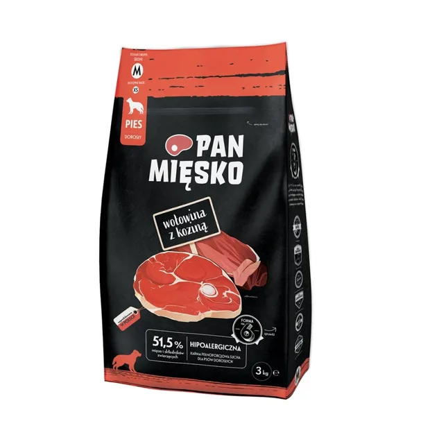PAN MIĘSKO hovězí a kozí maso M 3 kg