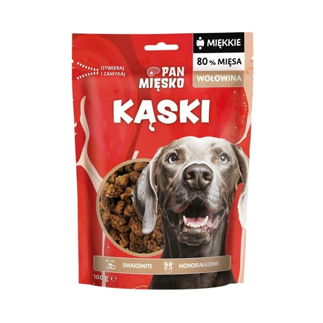 PAN MIĘSKO Kousky Hovězí pamlsek pro psa 100 g