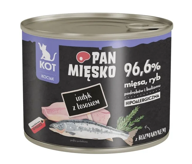 PAN MIĘSKO krmivo pro koťata s krůtou a lososem 200 g