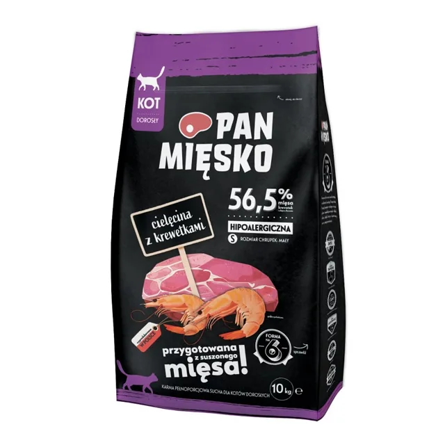 PAN MIĘSKO Telecí maso s krevetami S 10 kg