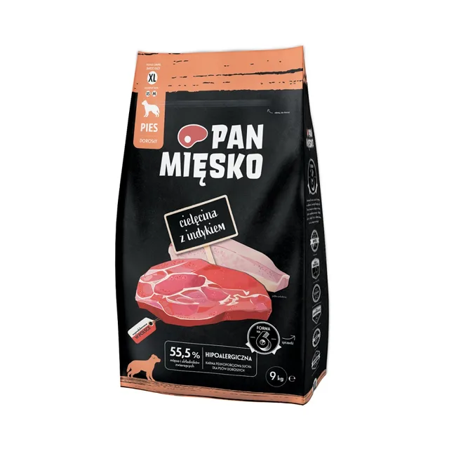 PAN MIĘSKO Telecí maso s krůtou XL 9kg