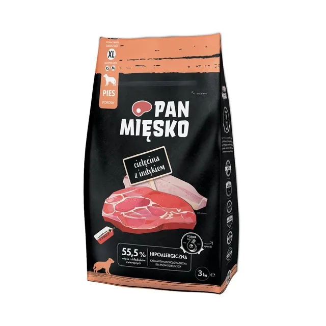 PAN MIĘSKO Telecí s krůtou XL 3 kg