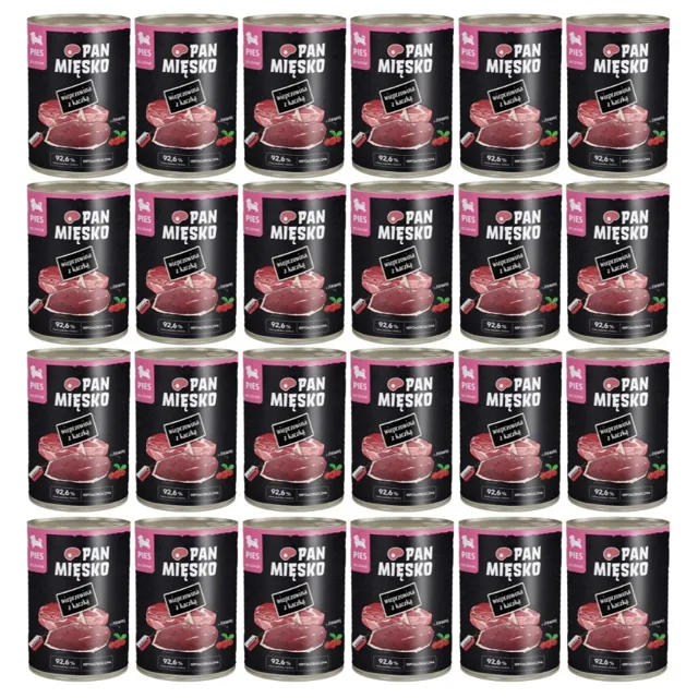 PAN MIÉSKO Vepřové maso s kachnou pro štěňata 24x400 g