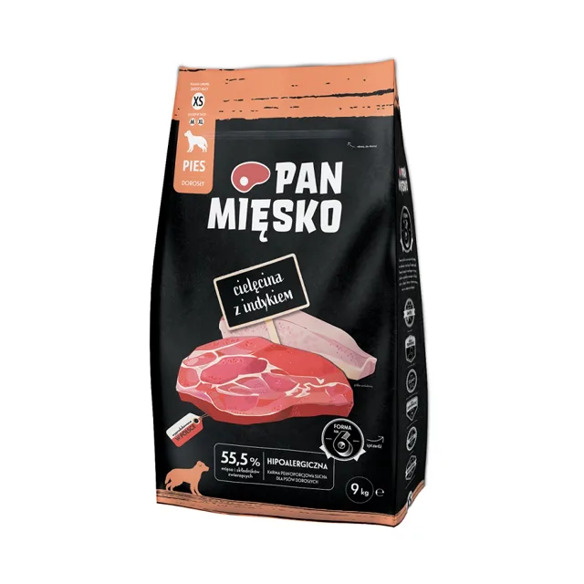 PAN MIĘSKOTelecí maso s krůtou XS 9kg
