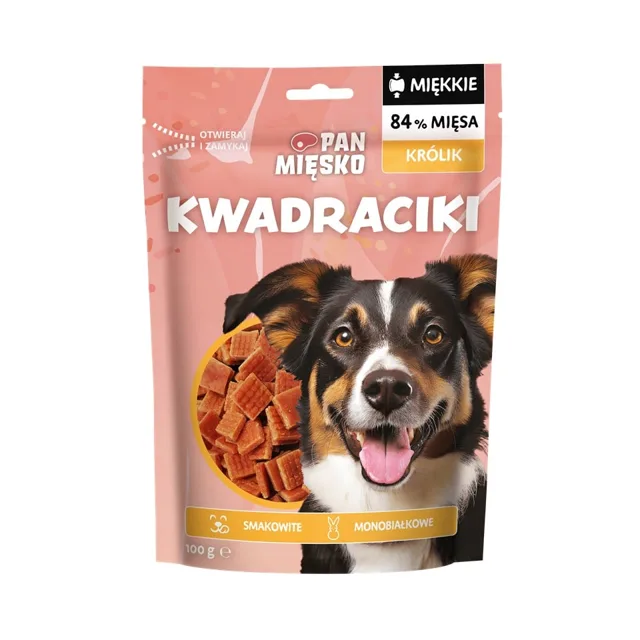 PAN MIŠKO Kostičky Králík pamlsek pro psa 100 g