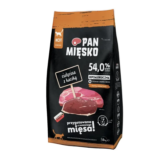 PAN MIŠKO Telecí s kachnou křupky M 1,6 kg
