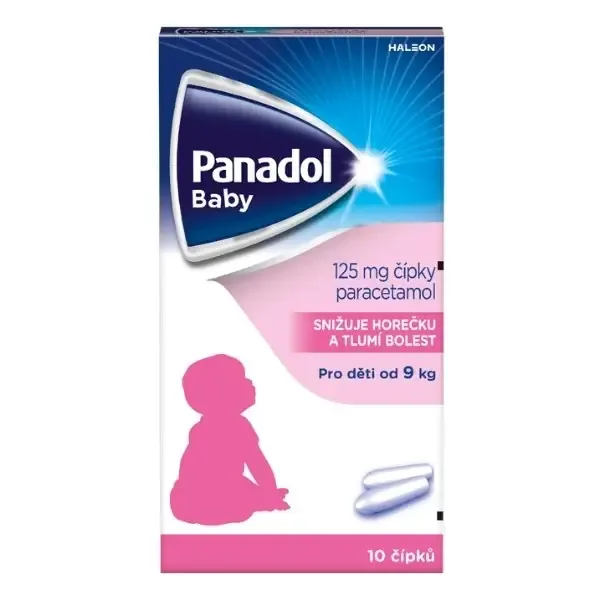 Panadol Baby 125mg čípek 10 ks