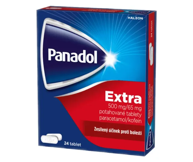 PANADOL EXTRA NOVUM POR 500MG/65MG TBL FLM 24 IV