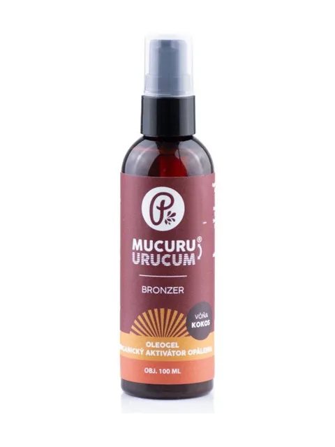 PANAKEIA MUCURU® - Oleogel bronzer s mořskou řasou Dunalliella salina 100 ml plast Vůně: Kokos