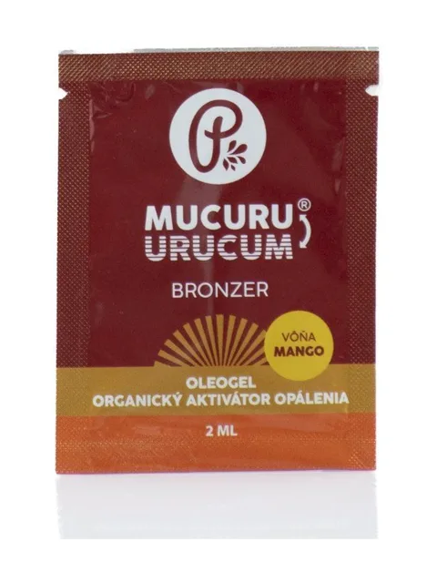 PANAKEIA (Vzorek) MUCURU® - Oleogel bronzer s mořskou řasou Dunalliella salina Mango 2 ml