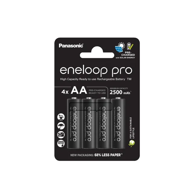Panasonic Eneloop Pro Recharged AA/2500mAh nabíjecí baterie 4 ks