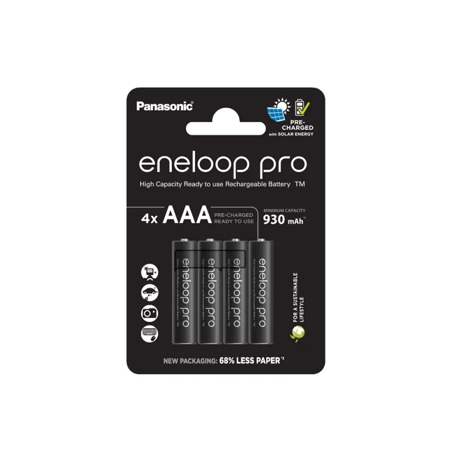 Panasonic Eneloop Pro Recharged AAA/930mAh nabíjecí baterie 4 ks
