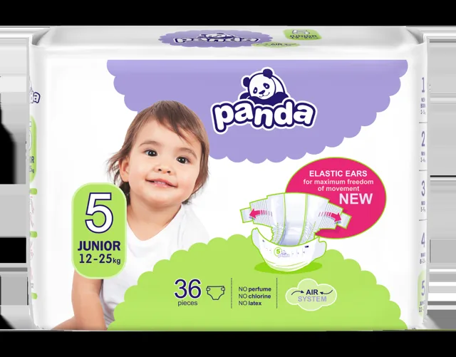 Panda Junior vel. 5 12-25 kg dětské pleny 36 ks