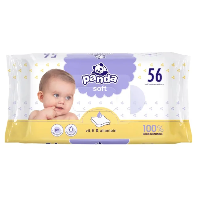 PANDA Vlhčené ubrousky soft 56 kusů