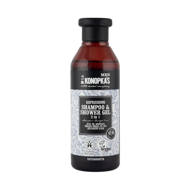 Pánský osvěžující šampon a sprchový gel 2v1 - 280 ml - Dr. Konopka's