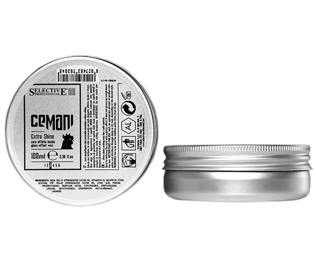 Pánský vosk pro lesklý vzhled vlasů Selective Professional Cemani Extra Shine - 100 ml + dárek zdarma