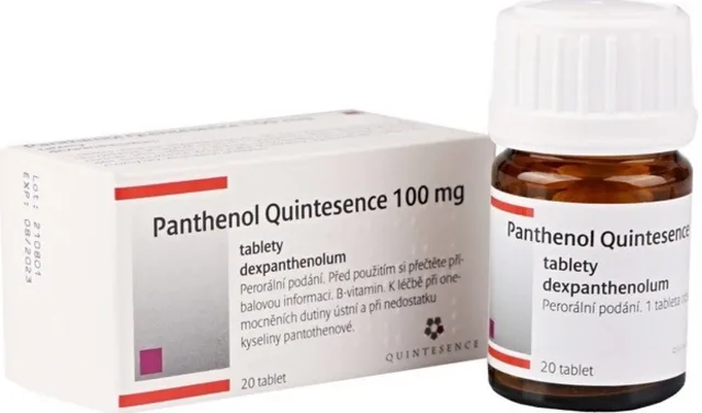 PANTHENOL QUINTESENCE POR 100MG TBL NOB 20