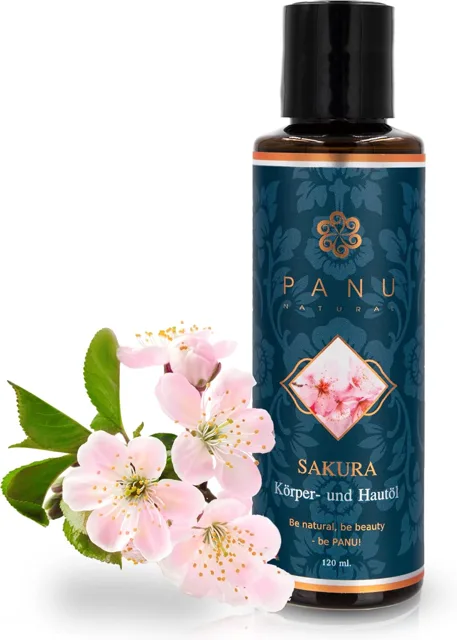 Panu Sakura - Vyživující masážní olej na tělo 120 ml