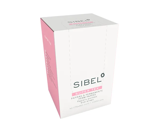 Papírky na trvalou ondulaci Sibel Super Tex, 75 x 50 mm - 1000 ks (4330371)