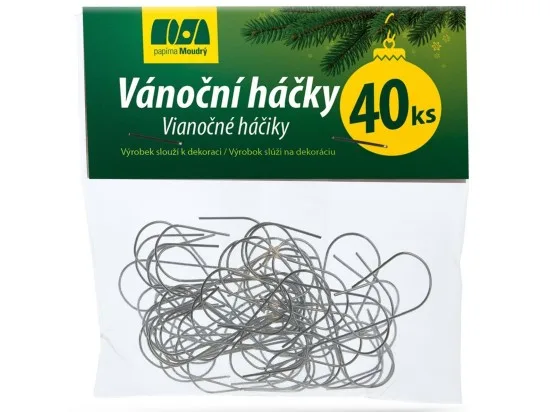 Papírna Moudrý vánoční háčky 40 ks