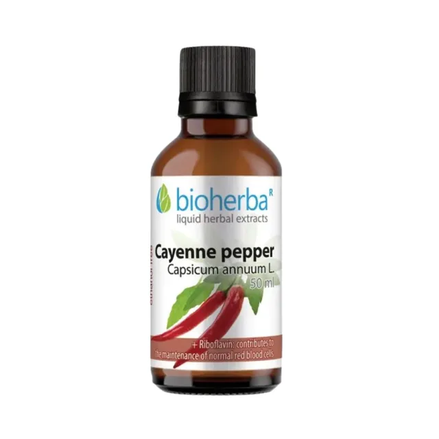 Paprika – tinktura kapky – 50 ml – Bioherba