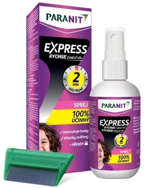 Paranit Express sprej 95ml + hřeben