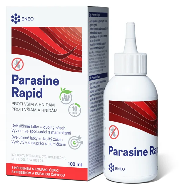Parasine Rapid 100ml+speciální Hřeben+čepice Eneo