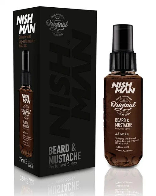 Parfém na vousy Nishman Beard &amp; Mustache perfumed spray Adonis 75 ml