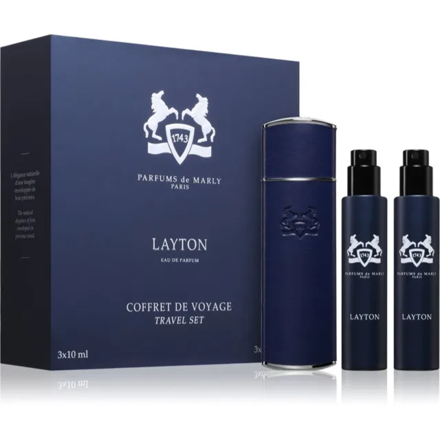 Parfums De Marly Layton Travel Set cestovní sada s pouzdrem pro muže