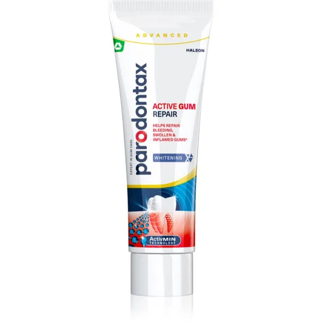 Parodontax Active Gum Repair Whitening zubní pasta pro zdravé dásně a komplexní péči o chrup 75 ml