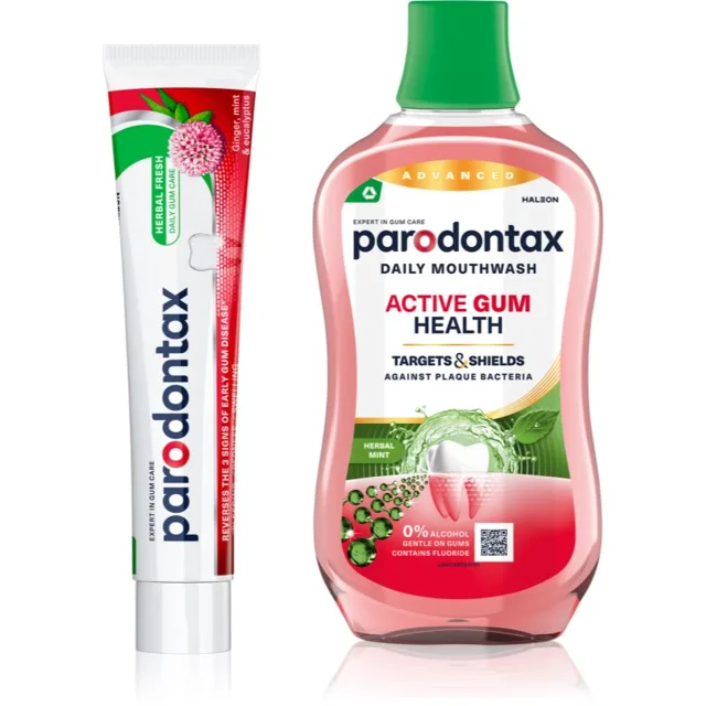 Parodontax Herbal Fresh & Active Gum Health sada na zuby