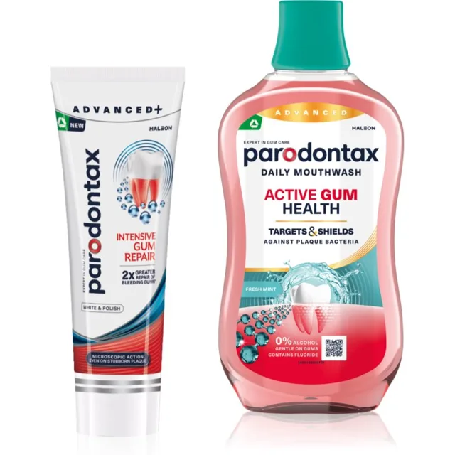 Parodontax Intensive Gum Repair White & Active Gum Health sada na zuby