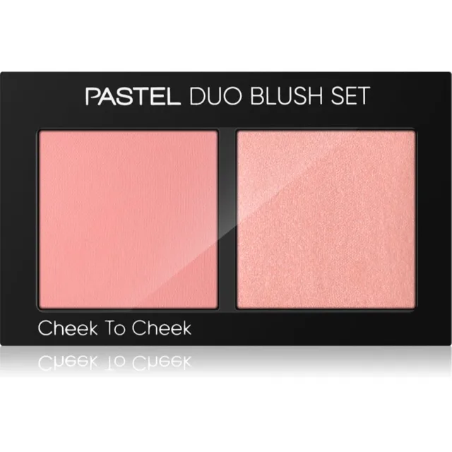 Pastel Profashion Duo Blush Set Cheek To Cheek paleta tvářenek odstín 10 Hot Pink 2x4.3 g