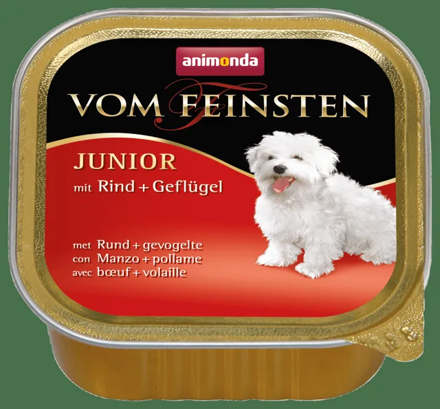 Paštika Animonda Vom Feinsten Junior hovězí + drůbež 150g