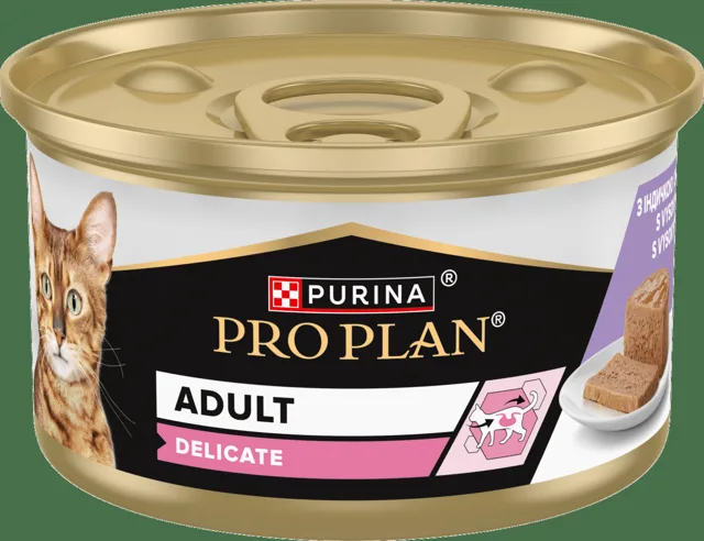 Paštika Pro Plan Cat Delicate s krůtou 85 g